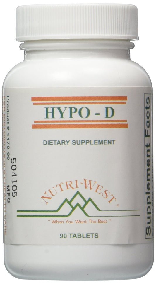 Nutri-West Hypo-D suplemento vitamina D cápsulas blancas
