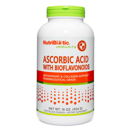 NutriBiotic ácido ascórbico con bioflavonoides polvo 16 oz