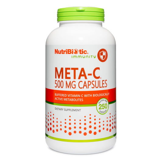 NutriBiotic Meta-C vitamina c 500 mg espirulina 250 capsulas