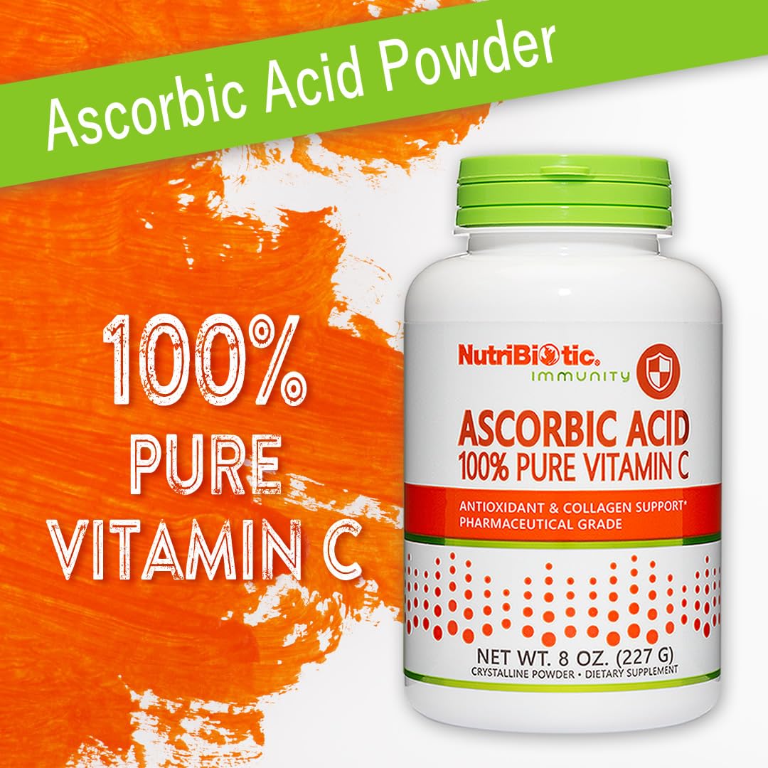 NutriBiotic suplemento vitamina c en polvo 8 oz