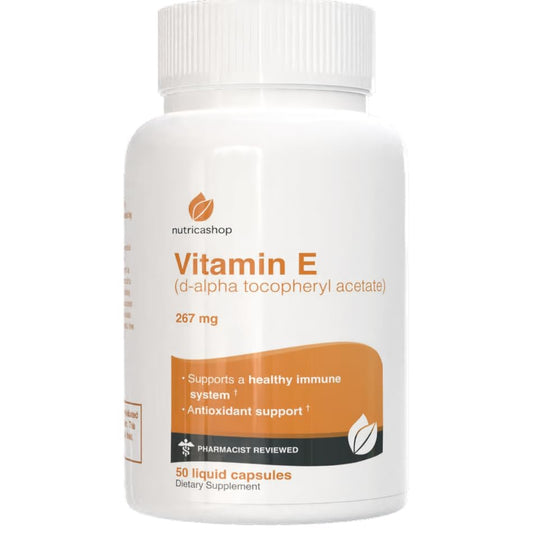 Nutricashop vitamina e botella cápsulas líquidas