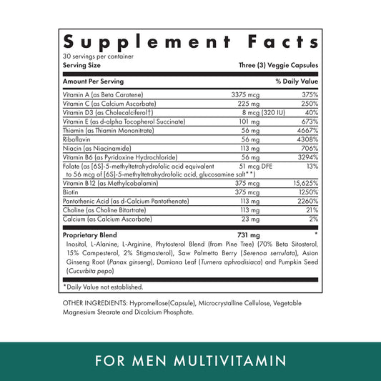 nutrición multivitamínica Michael's para la salud masculina