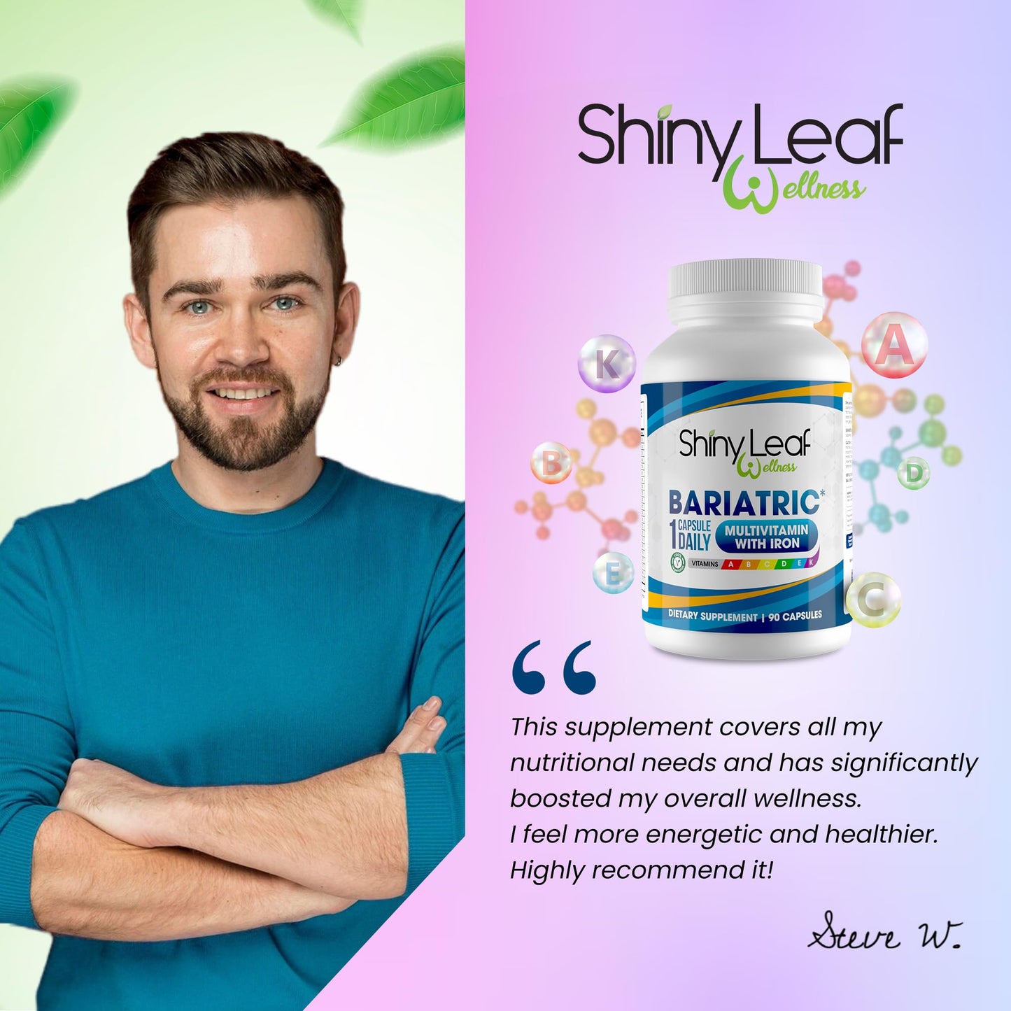 Descripción nutricional del multivitamínico con hierro
