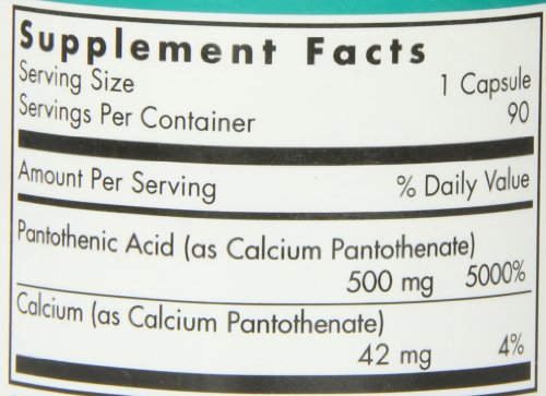 Nutricology cápsulas vegetales vitamina B5 90 unidades