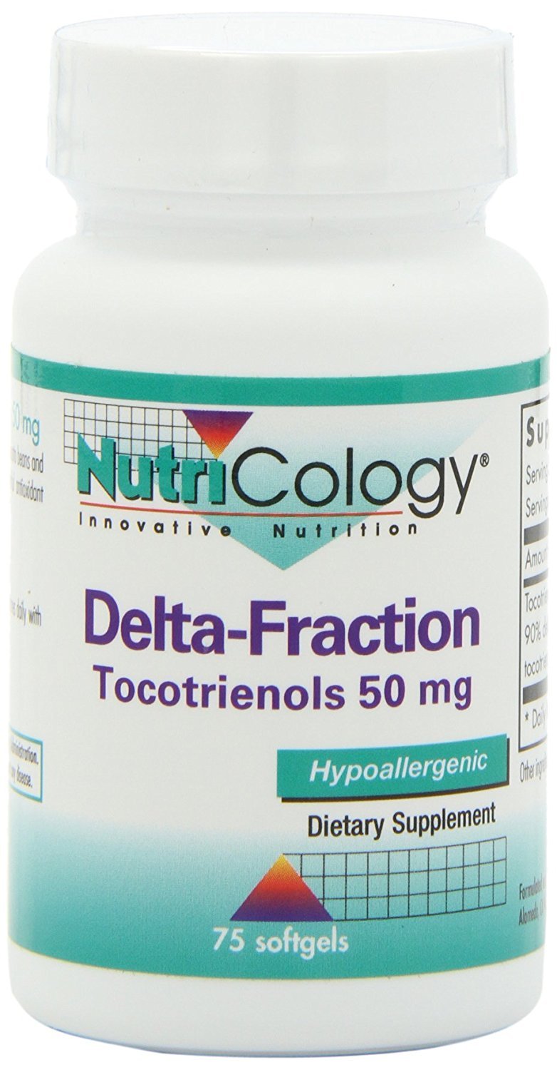 Frasco de Nutricology Delta-Fraction Tocotrienoles 50 mg