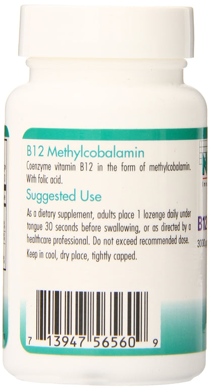 Nutricology metilcobalamina y ácido fólico 50 piezas pastillas