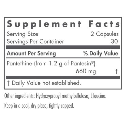 Nutricology pantetina apoyo metabolismo hígado cardiovascular