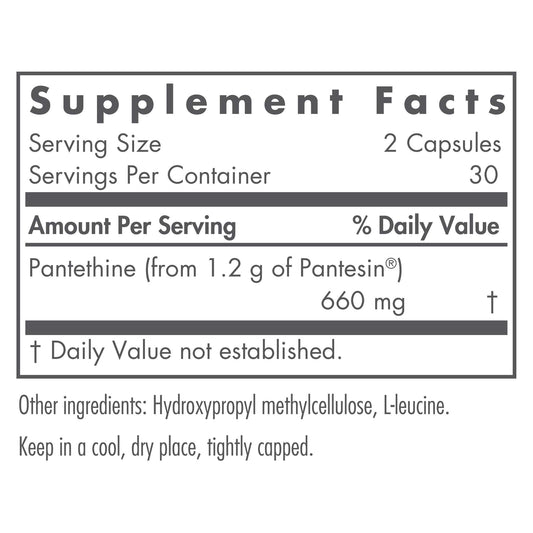 Nutricology pantetina apoyo metabolismo hígado cardiovascular