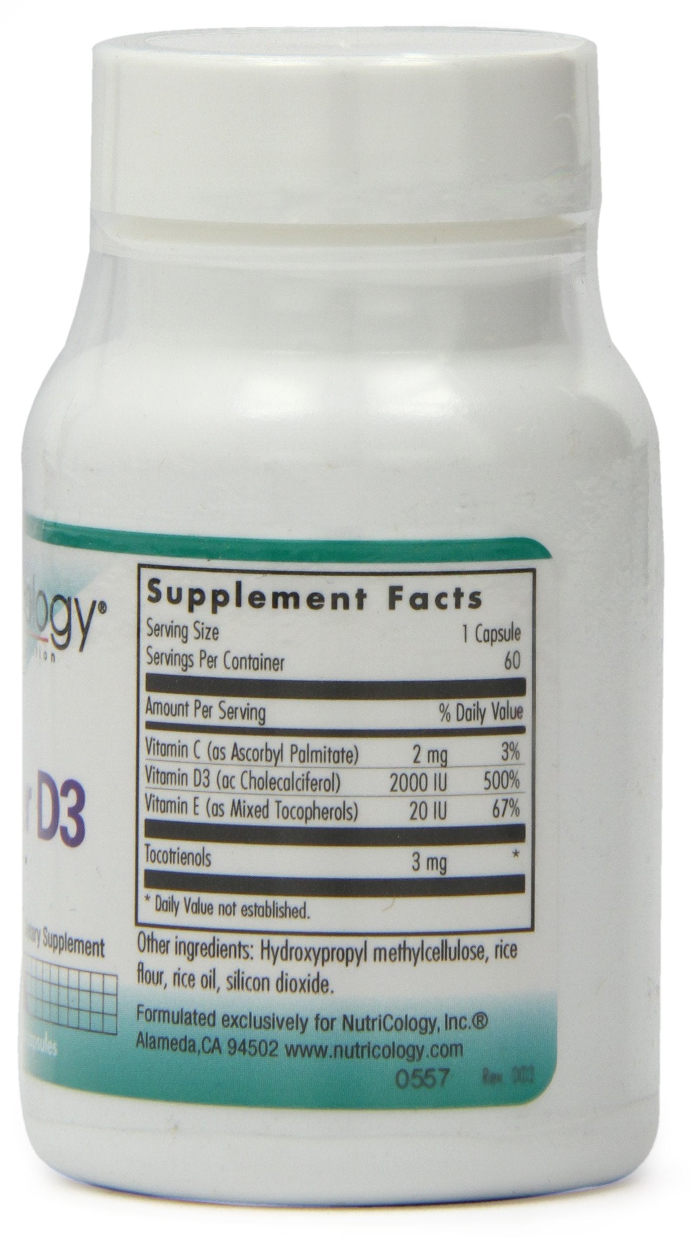 Nutricology Super D3 cápsulas para salud ósea e inmunitaria