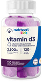 Nutricost gominolas de vitamina d3 para niños sabor frutas mixtas