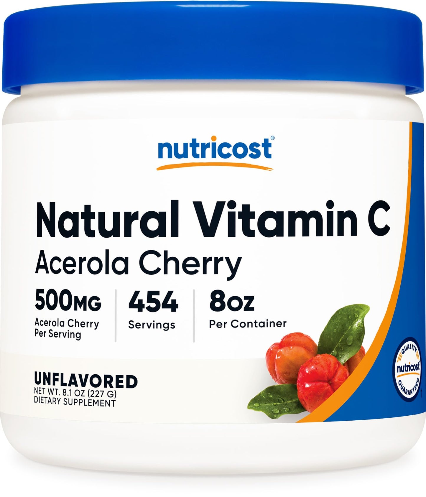 Nutricost polvo vitamina C natural acerola 227 gramos