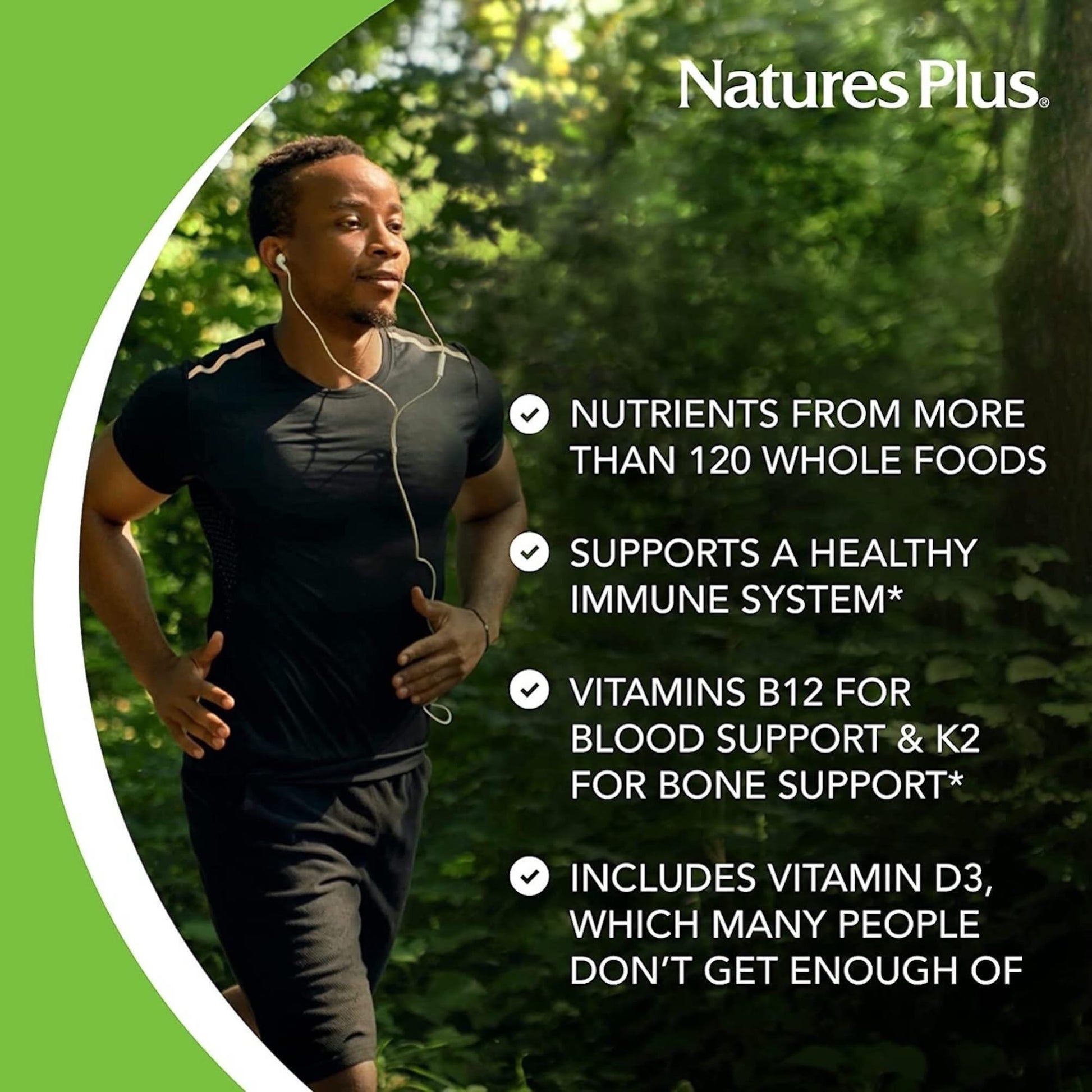 Nutrientes de alimentos completos multivitamínico Natures Plus