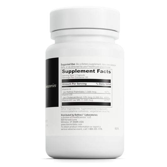Nutrientes y dosis del suplemento ADK