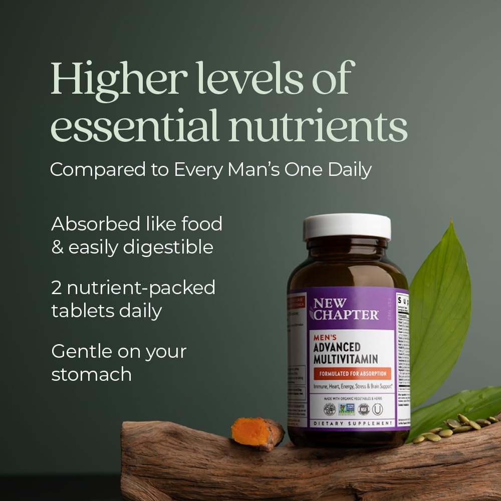 Nutrientes esenciales multivitaminas New Chapter.