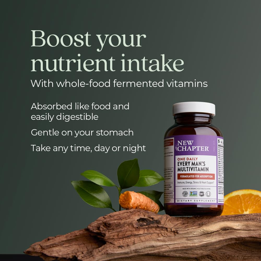 Botella de multivitaminico con nutrientes fermentados de alimentos integrales
