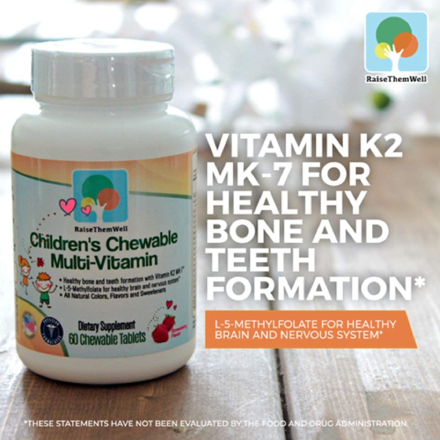 Nutrientes en multivitaminas Raise Them Well.