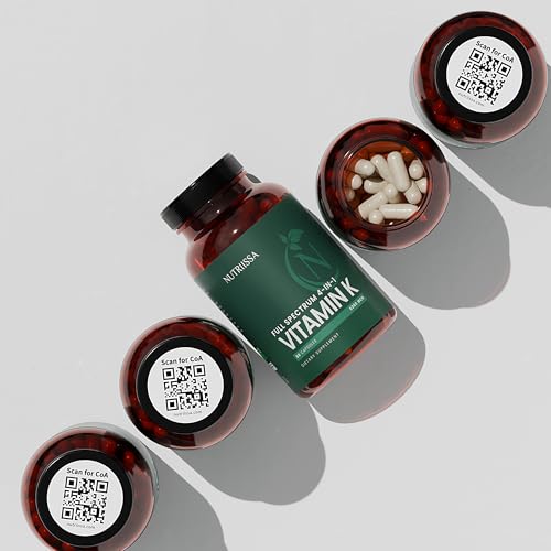 Visual Nutriissa cápsulas de vitamina K y D3 para salud