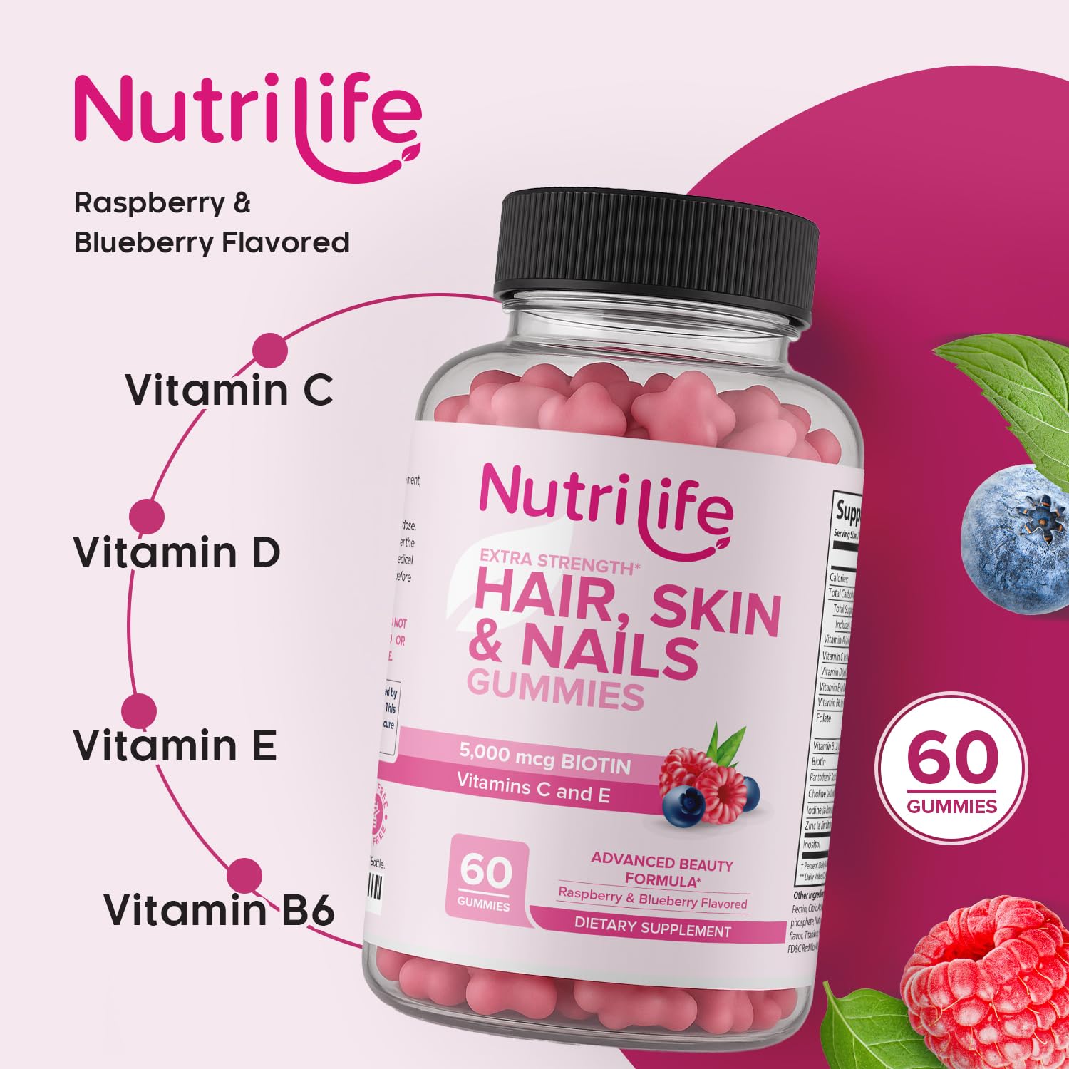NutriLife producto para belleza vegano sin OMG y sin gluten