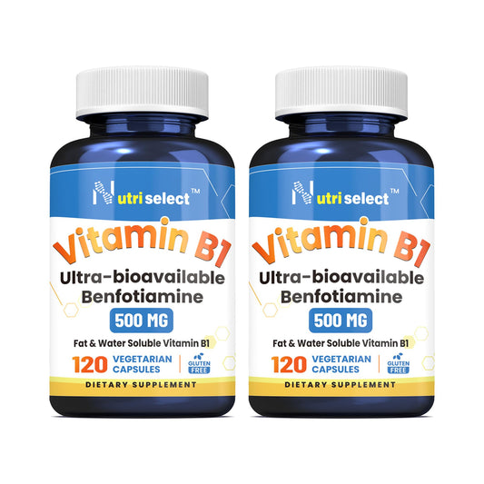 NUTRISELECT Vitamina B1 500 mg frascos 2 paquetes