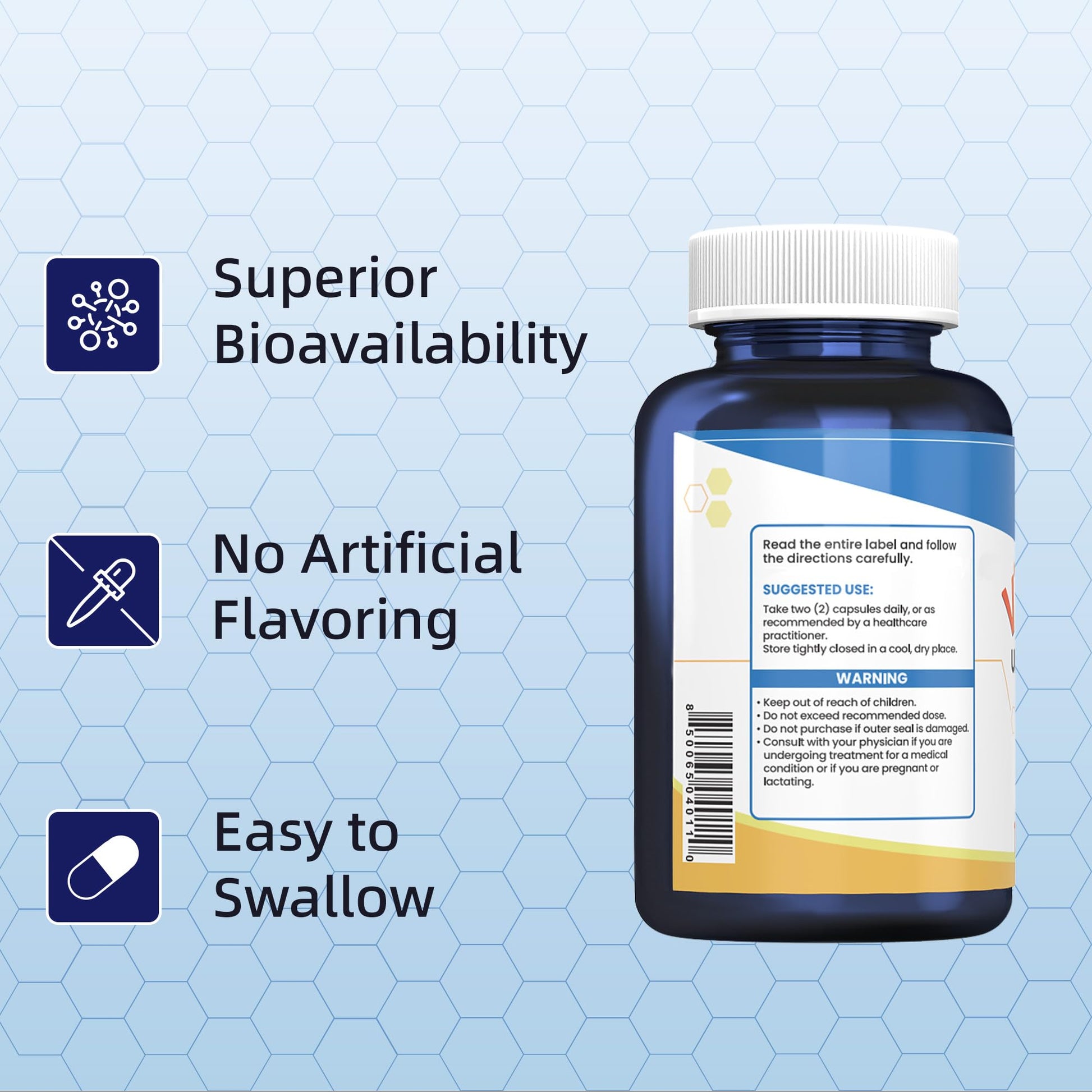 Nutriselect suplemento vitamina B1 cápsulas vista superior