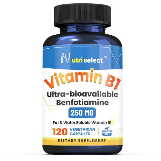 Botella Nutriselect Vitamina B1 250mg 120 cápsulas
