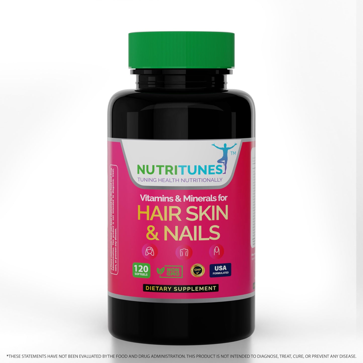 Nutritunes suplemento no GMO para uñas piel cabello salud