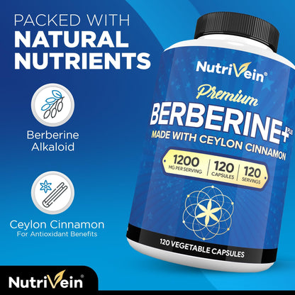 Nutrivein cápsulas Veganas Berberina y Vitamina C