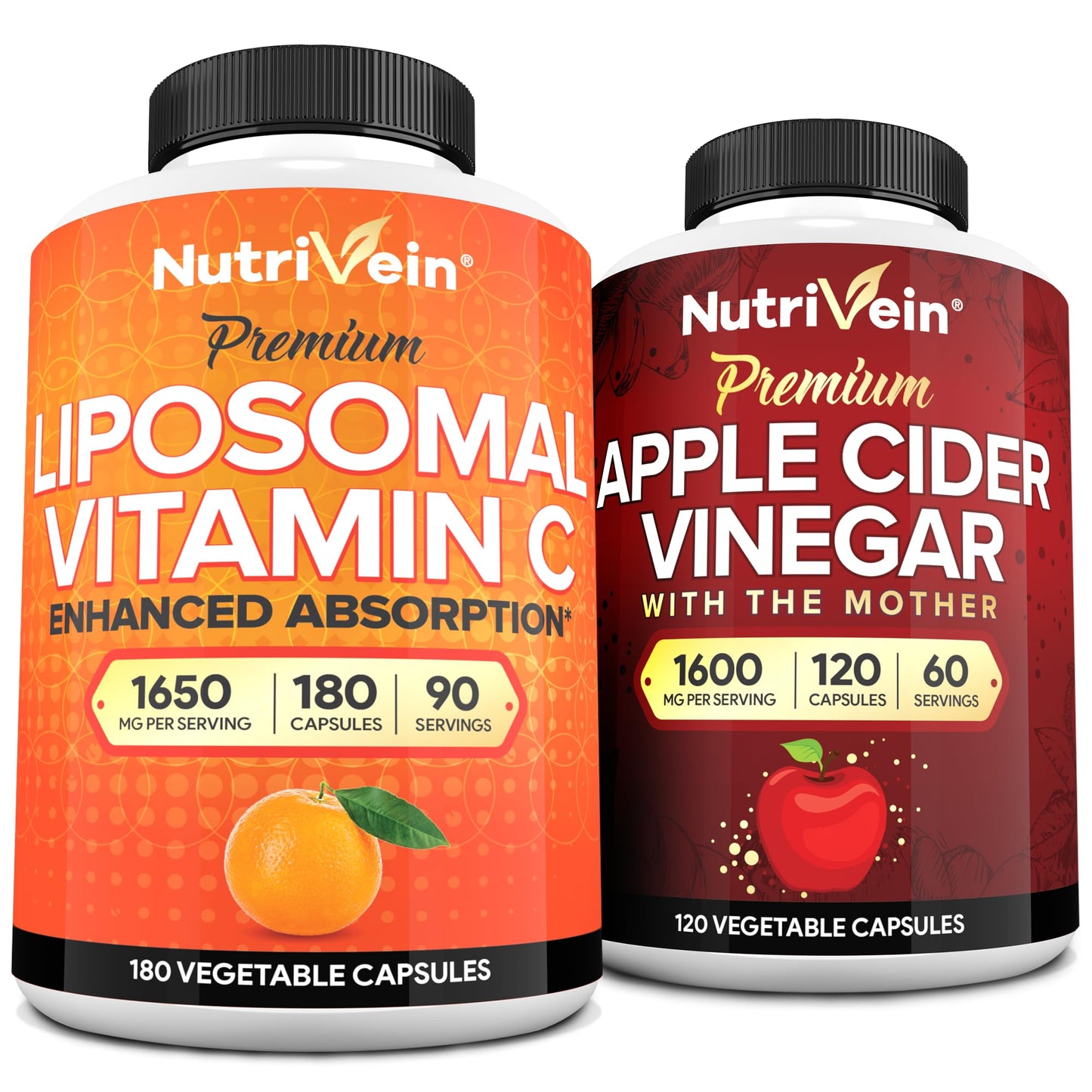 Nutrivein paquete cápsulas vinagre sidra manzana y vitamina C