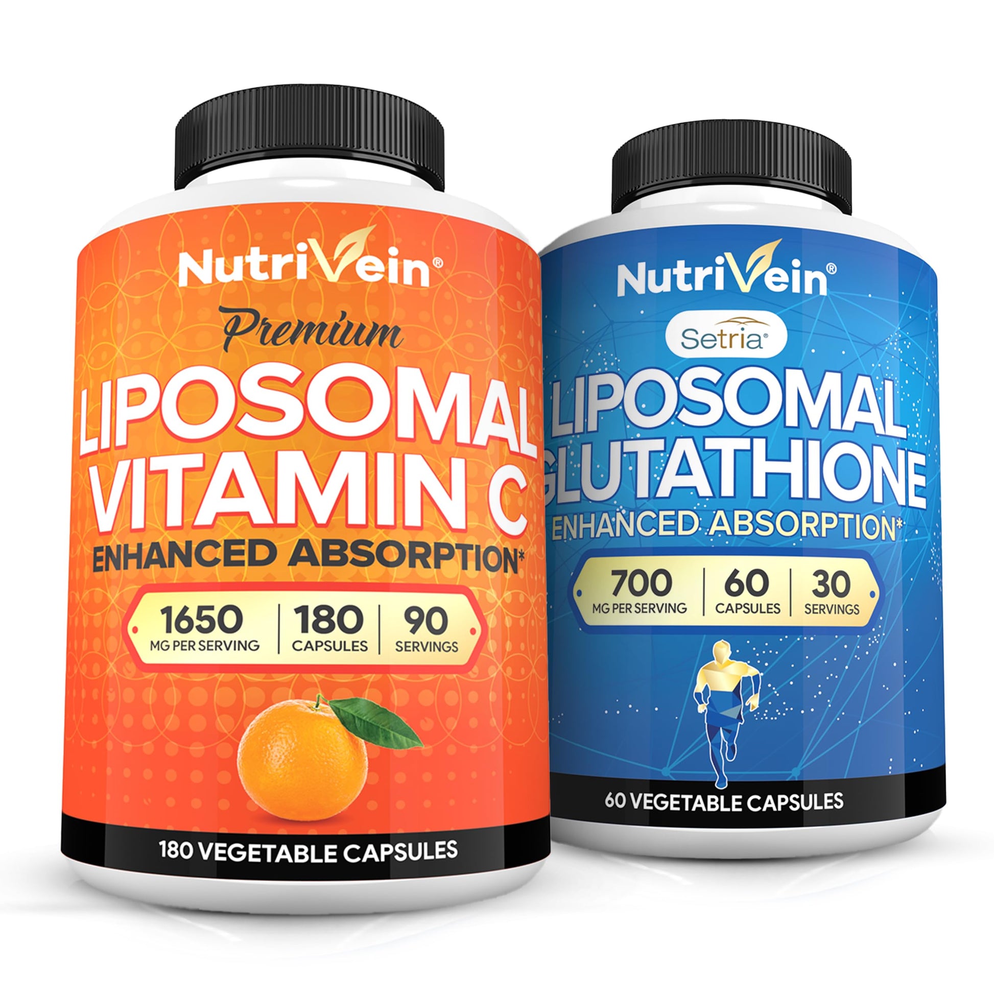 Nutrivein paquete premium vitamina c liposomal y glutatión