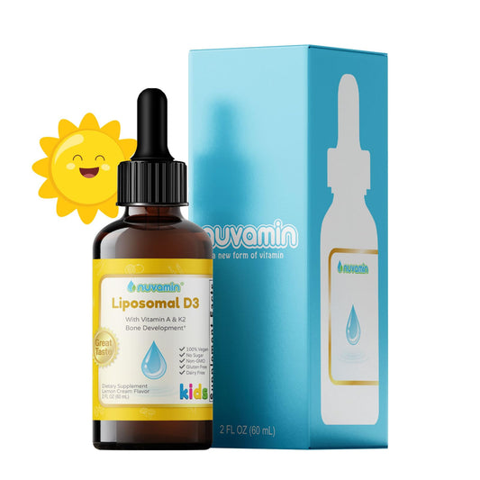 Nuvamin gotas líquidas vitamina A D3 botella frontal