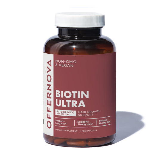 Offernova biotina ultra suplemento vitaminas para crecimiento de cabello