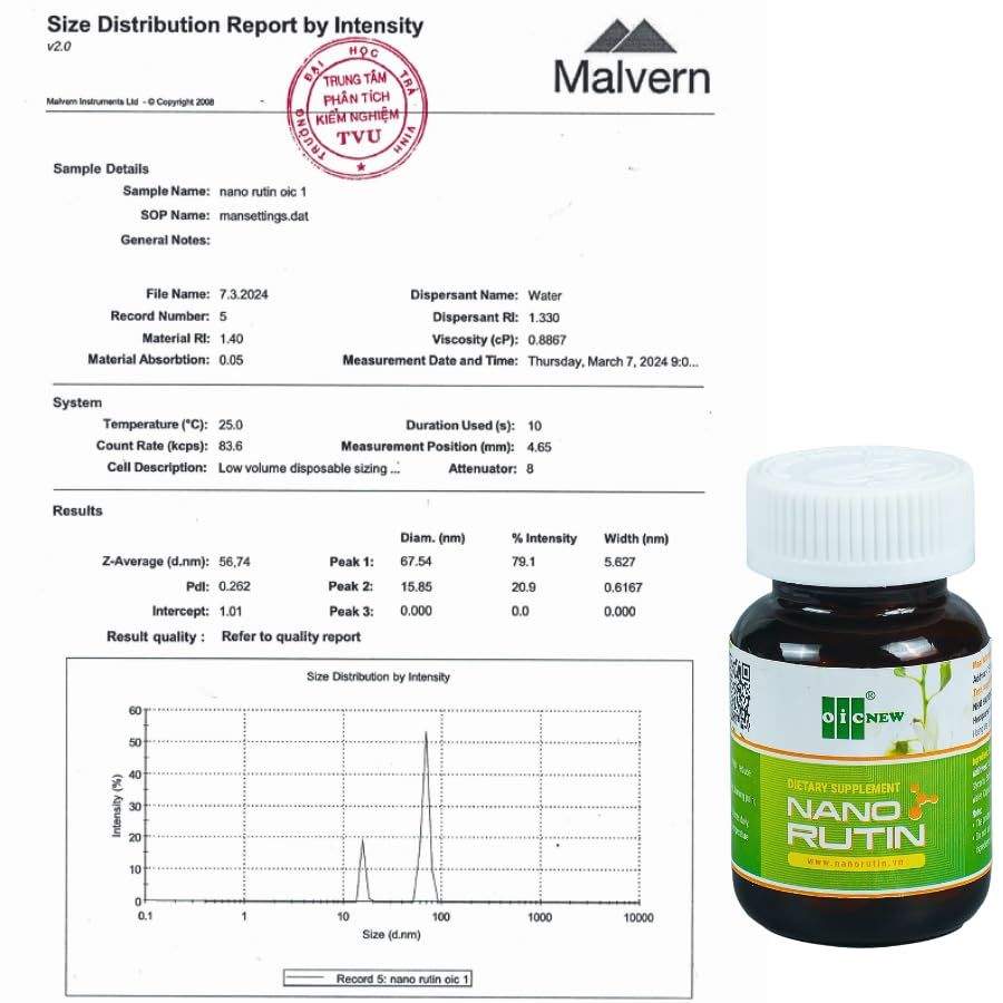 OIC NEW cápsulas Nano Rutin antioxidantes con alta pureza 98%
