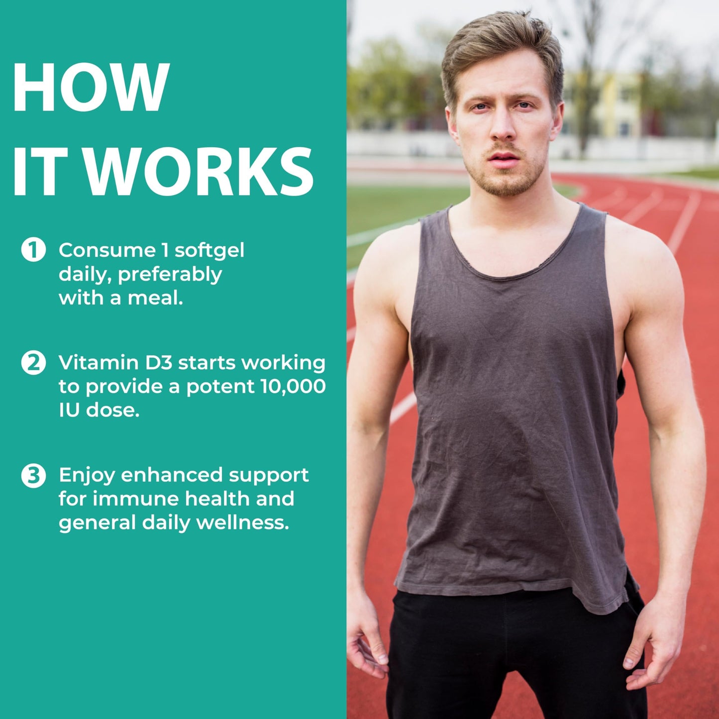 Oladole Natural vitamina D3 para salud ósea y muscular