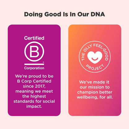 OLLY certificado de impacto social positivo.