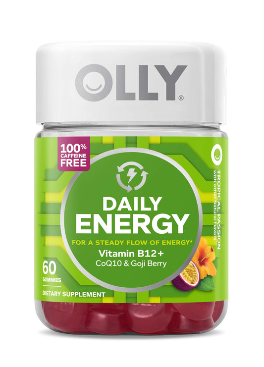 Olly Daily Energy Gomitas Sin Cafeína Vitamina B12 Coq10 Goji Berry
