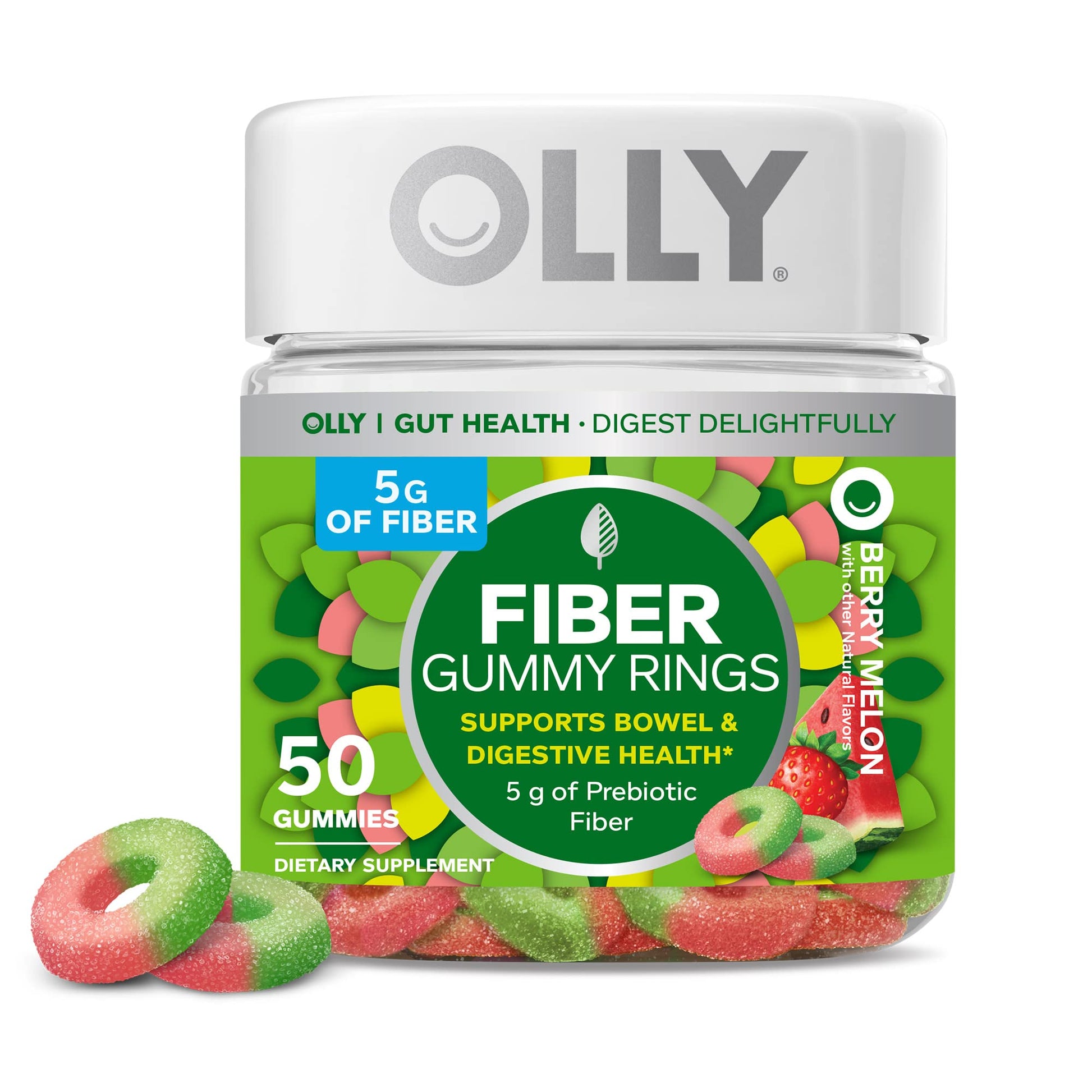 OLLY Fiber Gummy Rings con fibra prebiótica