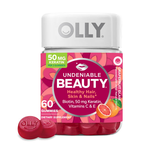 Botella OLLY gominolas belleza indiscutible 60 unidades sabor toronja