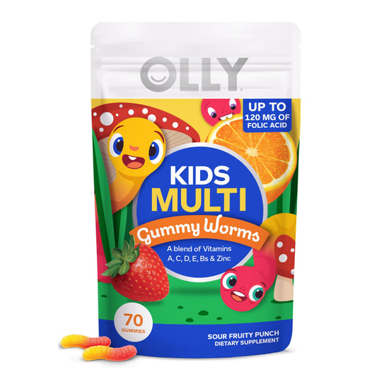 OLLY gomitas vitaminas niño sabor punch afrutado.