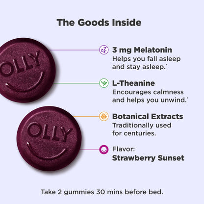 OLLY gummies energía sin cafeína y sueño