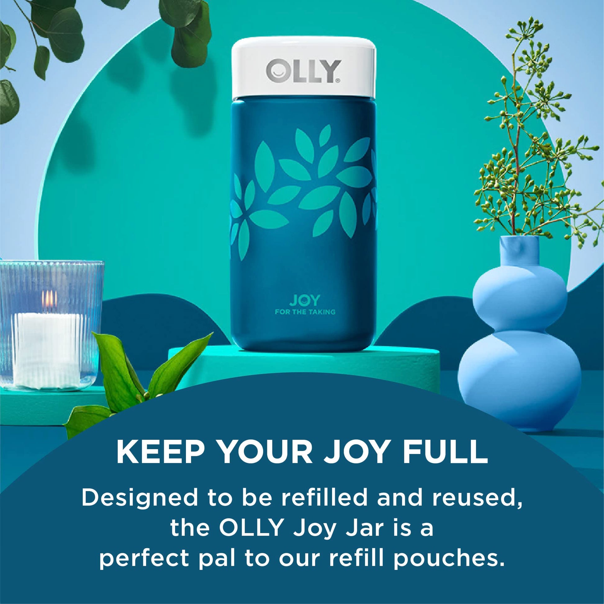 OLLY Joy Jar para recarga con estilo ecológico