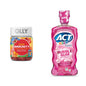 OLLY Kids Immunity Gummy y ACT Kids enjuague bucal para niños