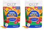 Gusanos multivitamínicos OLLY, paquete de 70 con sabor a fruta ácida.