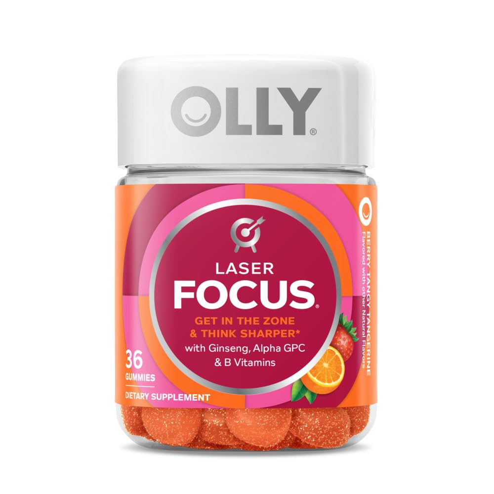OLLY Laser Focus Ginseng Alpha GPC 36 gomitas