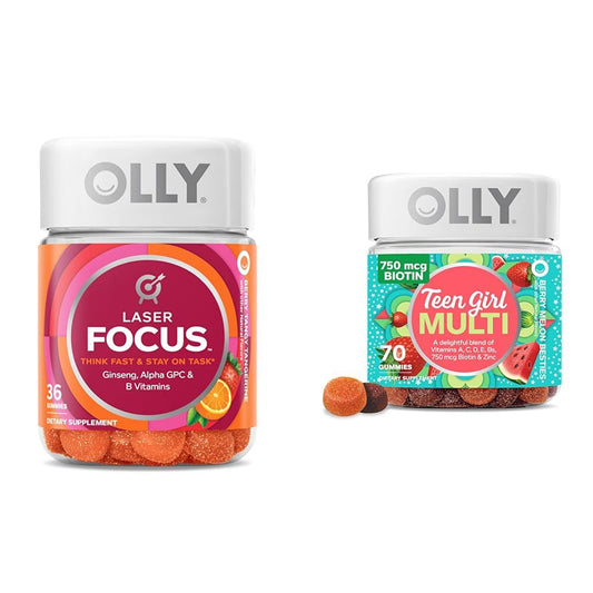 OLLY Laser Focus y Teen Girl Multi, paquete de gomitas