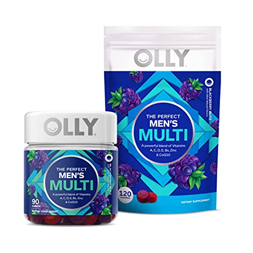 Olly multivitamínico para hombres con sabor a mora
