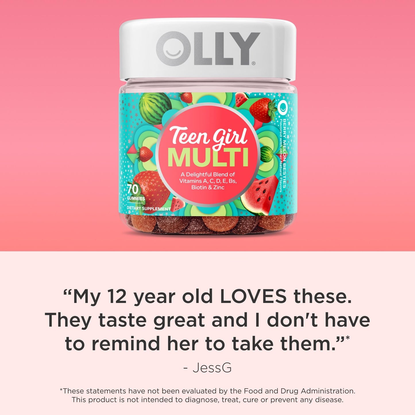 OLLY Multivitamínico masticable melón berry