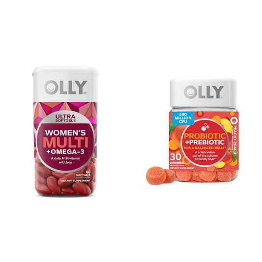 OLLY Ultra Women’s Multivitamin con omega-3 y gomas probióticas.
