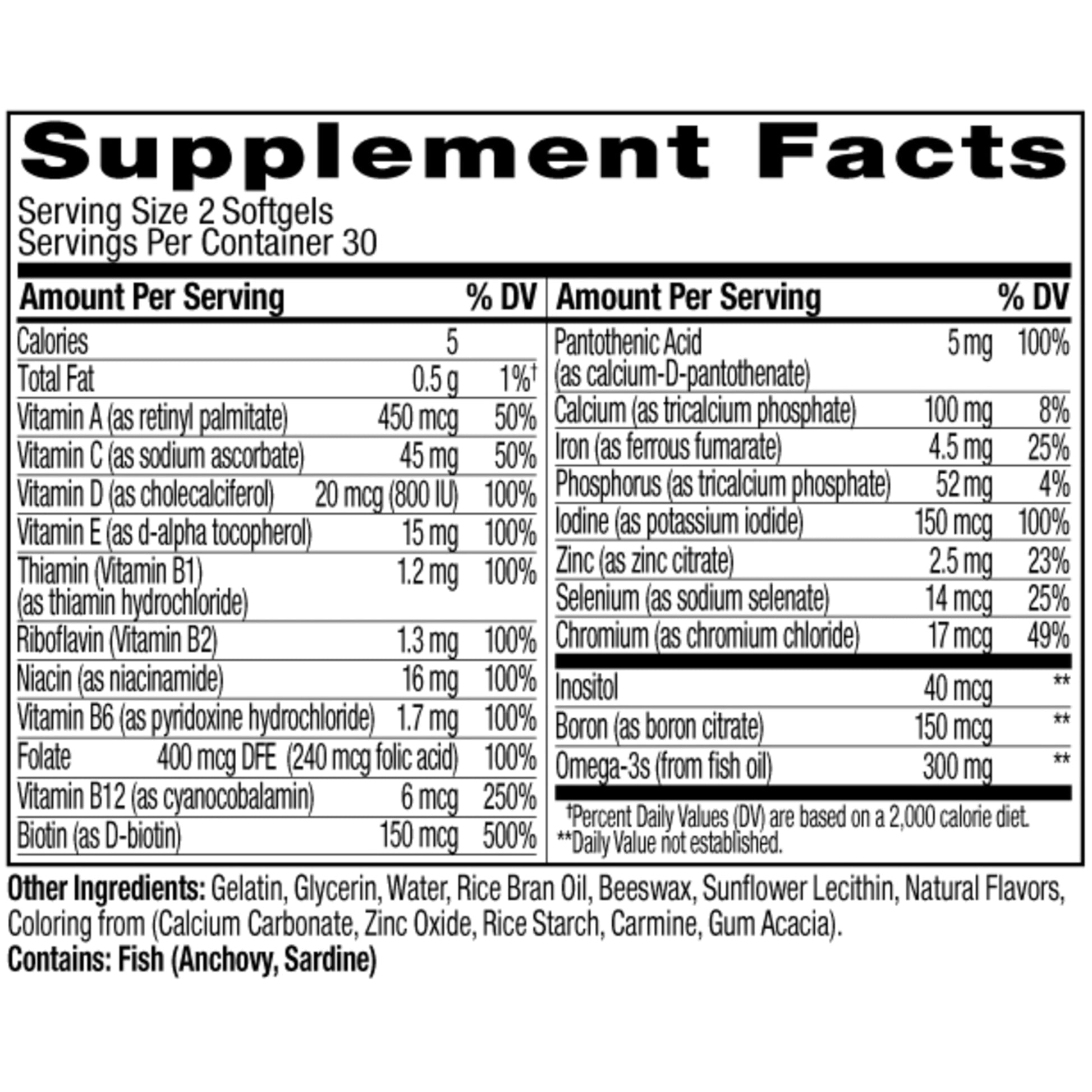 OLLY Ultra Women’s multivitamínicos con omega-3.