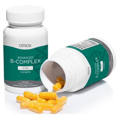 Cápsulas de vitamina B Omax3 para metabolismo y energía