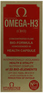 Omega-H3 multivitaminas paquete frontal rojo